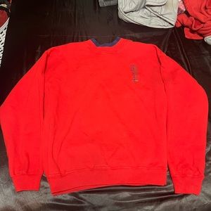 red black lake crew neck